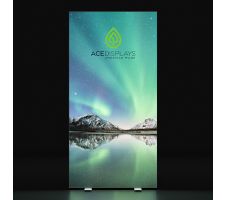 Lumos Slim Dynamic 40"w x 80"h Flat Backlit Banner Stand