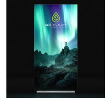 Lumos Slim Solo 40"w x 80"h Flat Backlit Banner Stand