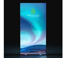 Lumos 40"w x 80"h Flat Backlit Banner Stand