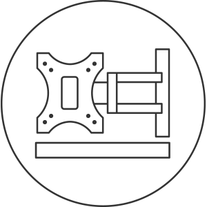 LCD Monitor Mount and Shelving Options