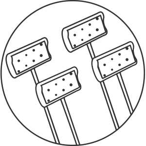 4 LED Lights